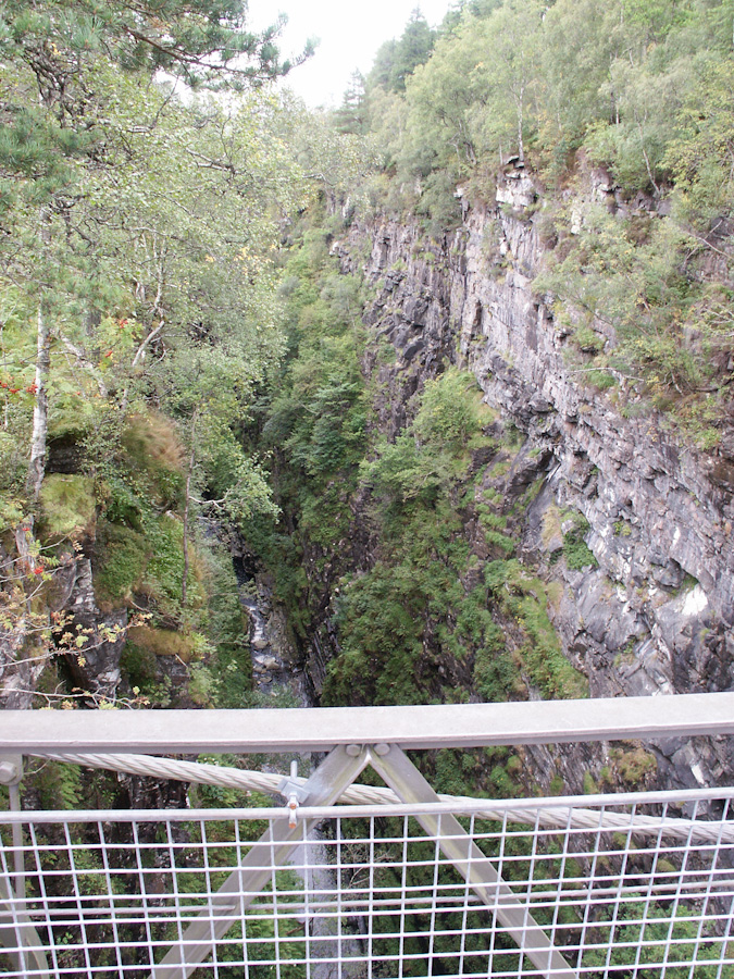 Suspension Footbridge, Measach Falls, Corrieshalloch Gorge